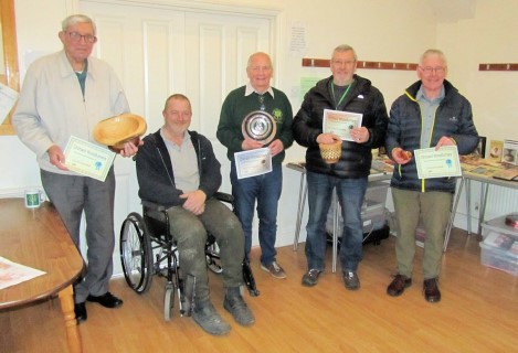 The February winners with Roger Hills